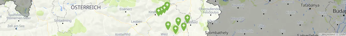 Map view for Pharmacies emergency services nearby Sankt Jakob im Walde (Hartberg-Fürstenfeld, Steiermark)